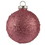 Vickerman N185245 4.75" Mauve Ice Ball Ornament 4/Bag