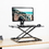 VIVO Height Adjustable Standing 32" Desk Sit Stand Tabletop Monitor Riser