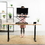 VIVO Height Adjustable Standing 32" Desk Sit Stand Tabletop Monitor Riser