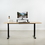 VIVO Black Wood Wide Desktop Stand Ergonomic TV Monitor Riser Desk Organizer