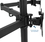 VIVO STAND-V003Y Triple Monitor Adjustable Mount Articulating Stand for 3 Screens up to 24"