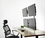 VIVO STAND-V004FG Quad Monitor Desk Stand Mount Freestanding Glass Base - 4 Screens up to 27"