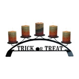 Village Wrought Iron C-PLB-264 Trick Or Treat - Table Top Pillar Candle Holder