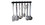 Village Wrought Iron CR-16 Cup Rack 16 Long, Price/Each