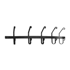Village Wrought Coat Bar with Hooks