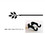 Village Wrought Iron CUR-76-35-S Leaf Curtain Rod - SM (Hardware is INCLUDED), Price/SET