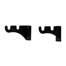 Village Wrought Iron CUR-BRAC-DB Curtain Brackets For Two 1/2 Inch Rods