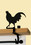 Village Wrought Iron CUR-SB-1 Rooster - Curtain Shelf Brackets, Price/Pair