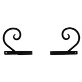 Village Wrought Iron CUR-TB-103 Scroll - Curtain Tie Backs