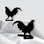 Village Wrought Iron CUR-TB-1 Rooster - Curtain Tie Backs, Price/Pair