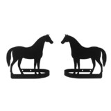 Village Wrought Iron CUR-TB-68 Standing Horse - Curtain Tie Backs