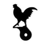 Village Wrought Iron DHK-1 Rooster - Cabinet Door Silhouette