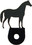 Village Wrought Iron DHK-68 Horse - Cabinet Door Silhouette, Price/Each