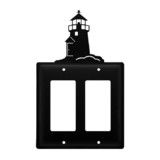 Village Wrought Iron EGG-10 Lighthouse - Double GFI Cover
