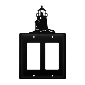 Village Wrought Iron EGG-10 Lighthouse - Double GFI Cover