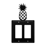 Village Wrought Iron EGG-44 Pineapple - Double GFI Cover