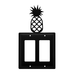 Village Wrought Iron EGG-44 Pineapple - Double GFI Cover