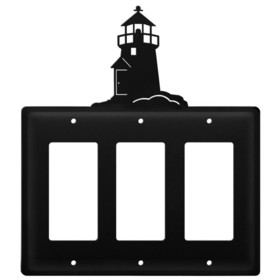 Village Wrought Iron EGGG-10 Lighthouse - Triple GFI Cover