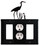Village Wrought Iron EGOG-133 Heron - Single GFI, Outlet and GFI Cover, Price/Each