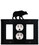 Village Wrought Iron EGOG-14 Bear - Single GFI, Outlet and GFI Cover, Price/Each
