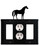 Village Wrought Iron EGOG-68 Horse - Single GFI, Outlet and GFI Cover, Price/Each