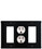 Village Wrought Iron EGOG-87 Plain - Single GFI, Outlet and GFI Cover, Price/Each