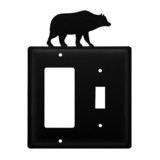 Village Wrought Iron EGS-14 Bear - Single GFI and Switch Cover
