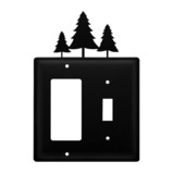 Village Wrought Iron EGS-20 Pine Trees - Single GFI and Switch Cover
