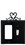 Village Wrought Iron EGS-51 Heart - Single GFI and Switch Cover, Price/Each