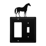 Village Wrought Iron EGS-68 Horse - Single GFI and Switch Cover