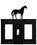 Village Wrought Iron EGSG-68 Horse - Single GFI, Switch and GFI Cover, Price/Each