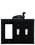 Village Wrought Iron EGSS-116 Loon - Single GFI and Double Switch Cover, Price/Each