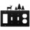 Village Wrought Iron EGSSO-203 Deer & Pine Trees - Single GFI, Double Switch and Single Outlet Cover, Price/Each