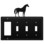 Village Wrought Iron EGSSS-68 Horse - Single GFI and Triple Switch Cover, Price/Each