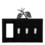 Village Wrought Iron EGSSS-89 Pinecone - Single GFI and Triple Switch Cover, Price/Each