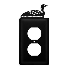 Village Wrought Iron EO-116 Loon - Single Outlet Cover