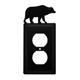 Village Wrought Iron EO-14 Bear - Single Outlet Cover