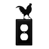 Village Wrought Iron EO-1 Rooster - Single Outlet Cover