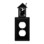 Village Wrought Iron EO-256 Outhouse - Single Outlet Cover, Price/EACH