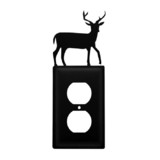Village Wrought Iron EO-3 Deer - Single Outlet Cover