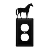 Village Wrought Iron EO-68 Horse - Single Outlet Cover
