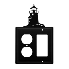 Village Wrought Iron EOG-10 Lighthouse - Single Outlet and GFI Cover