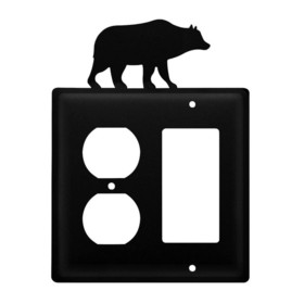 Village Wrought Iron EOG-14 Bear - Single Outlet and GFI Cover