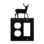 Village Wrought Iron EOG-3 Deer - Single Outlet and GFI Cover, Price/Each