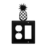 Village Wrought Iron EOG-44 Pineapple - Single Outlet and GFI Cover