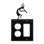 Village Wrought Iron EOG-56 Kokopelli - Single Outlet and GFI Cover, Price/Each