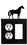 Village Wrought Iron EOG-68 Horse - Single Outlet and GFI Cover, Price/Each