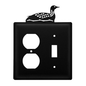 Village Wrought Iron EOS-116 Loon - Single Outlet and Switch Cover