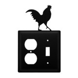 Village Wrought Iron EOS-1 Rooster - Single Outlet and Switch Cover