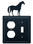 Village Wrought Iron EOS-68 Horse - Single Outlet and Switch Cover, Price/Each